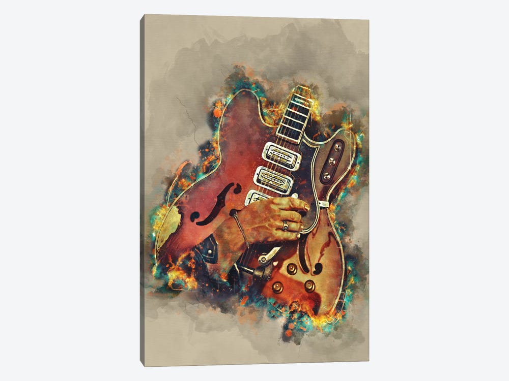 Dan Auerbach's Guitar 2 by Pop Cult Posters 1-piece Art Print