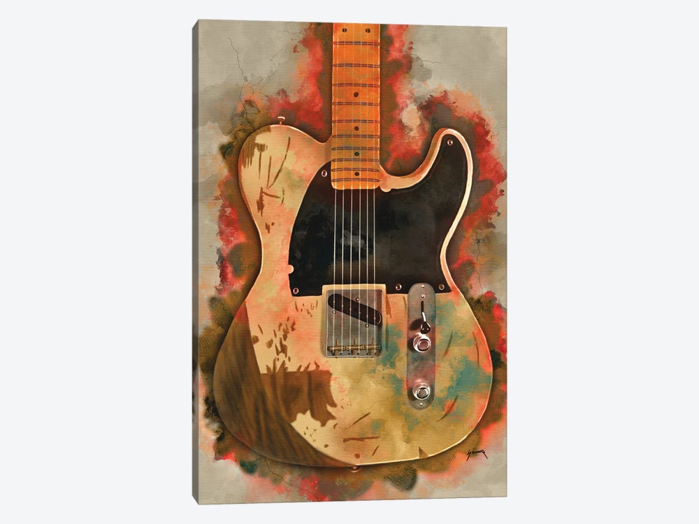 Jeff Beck's Electric Guitar by Pop Cult Posters 1-piece Canvas Art Print