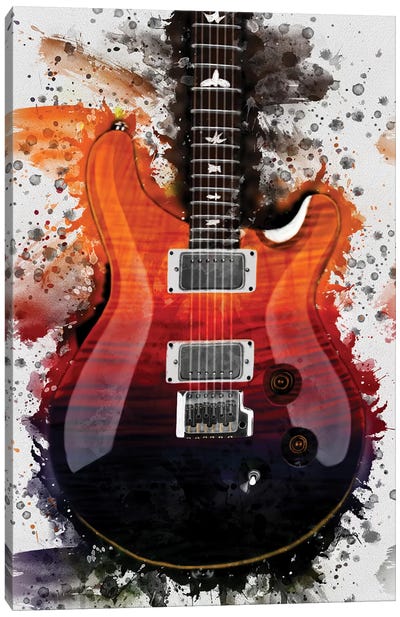 Al Di Meola's Electric Guitar Canvas Art Print - Jazz Art