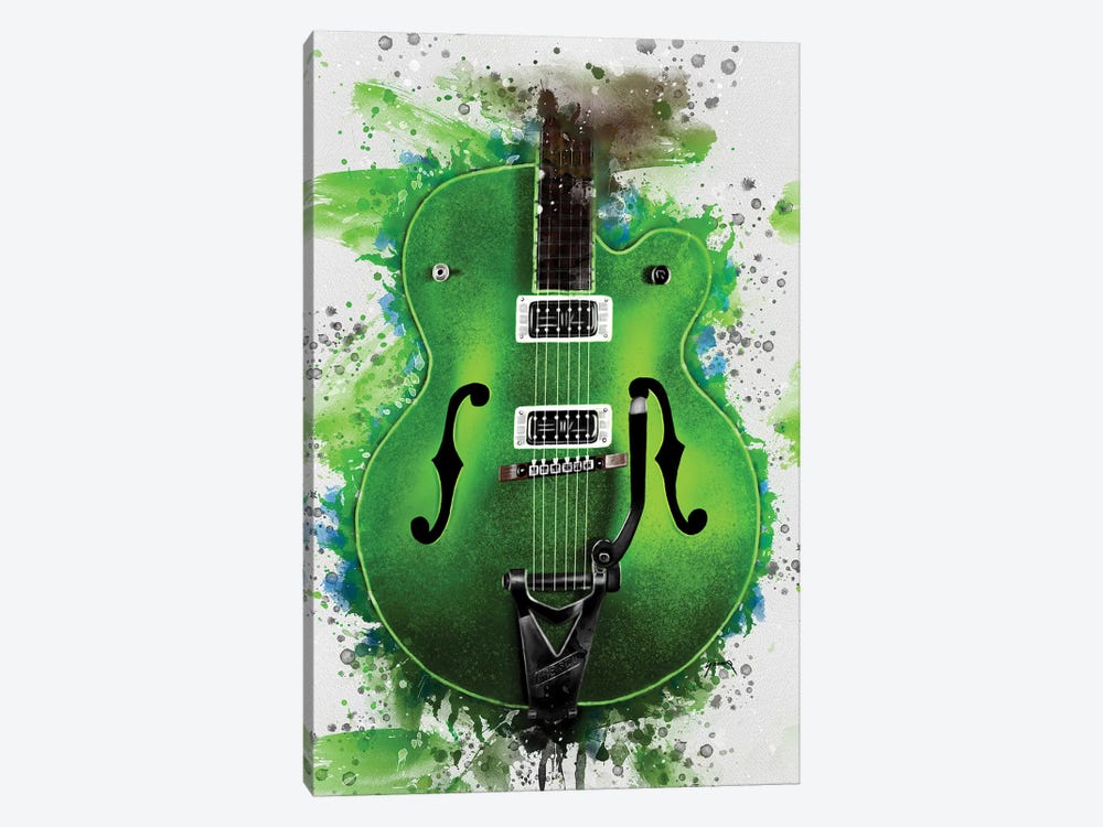 Brian Setzer's Electric Guitar by Pop Cult Posters 1-piece Canvas Artwork