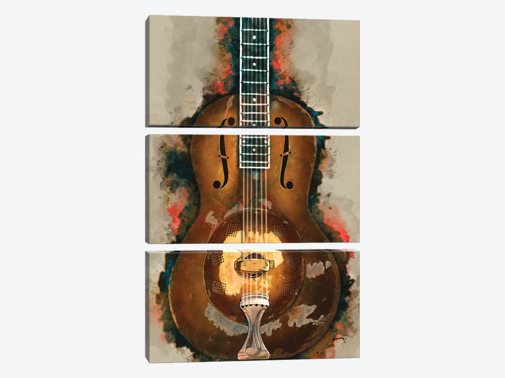 Rory Gallagher's Resonator Guitar II by Pop Cult Posters 3-piece Art Print