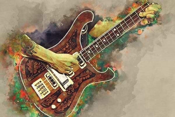 Musicians: Lemmy's Bass Guitar by Pop Cult Posters