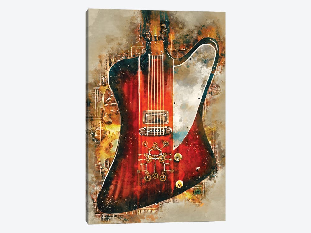 Eric Clapton's Steampunk Guitar by Pop Cult Posters 1-piece Canvas Art Print
