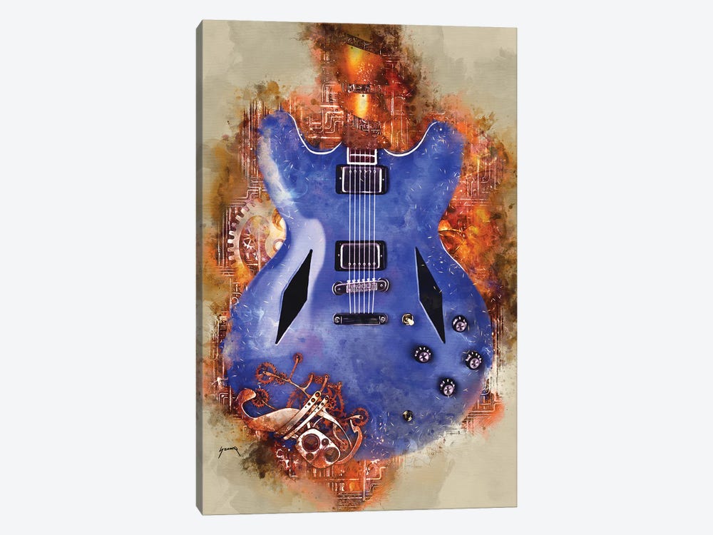 Dave Grohl's Steampunk Guitar by Pop Cult Posters 1-piece Canvas Artwork