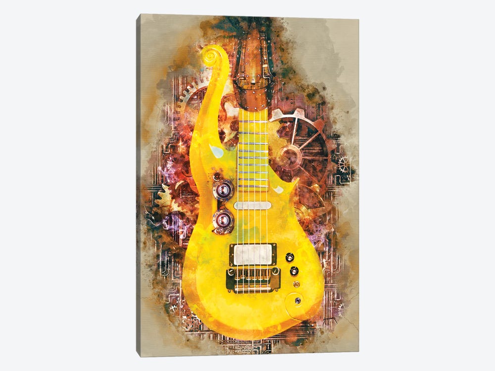 Prince's Steampunk Guitar by Pop Cult Posters 1-piece Art Print