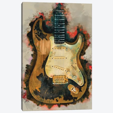 John Mayer's Electric Guitar Canvas Print #PCP82} by Pop Cult Posters Art Print