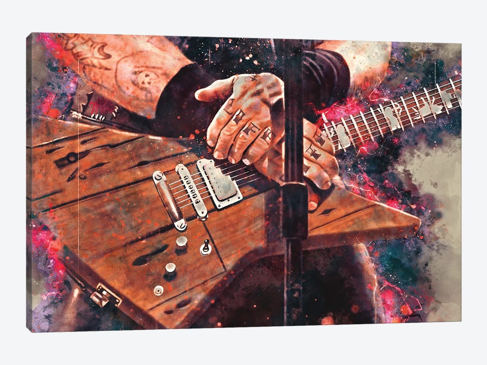 Life, Riff N Hetfield by Pop Cult Posters 1-piece Canvas Wall Art