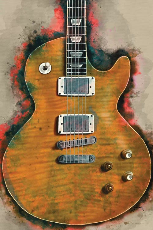 Gary Moore Electric Guitar by Pop Cult Posters wall art