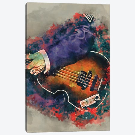 Paul Mccartney's Bass Canvas Print #PCP86} by Pop Cult Posters Canvas Artwork