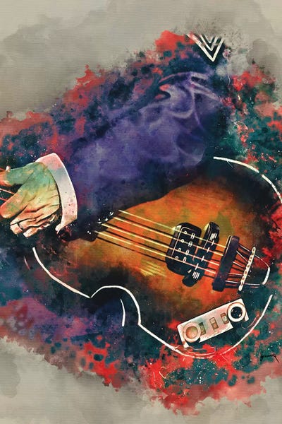 Bands: Paul Mccartney's Bass by Pop Cult Posters