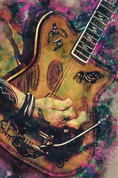 Rock 'n' Roll: Johnny Depp's Electric Guitar by Pop Cult Posters