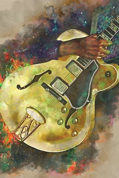 Rock 'n' Roll: Chuck Berry Electric Guitar by Pop Cult Posters