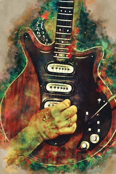 Blues: Brian May's Guitar by Pop Cult Posters