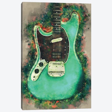 Kurt Cobain's Electric Guitar Canvas Print #PCP90} by Pop Cult Posters Canvas Art