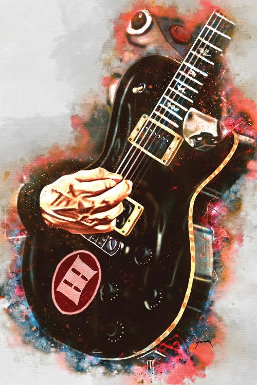 Mark Tremonti's Electric Guitar by Pop Cult Posters wall art