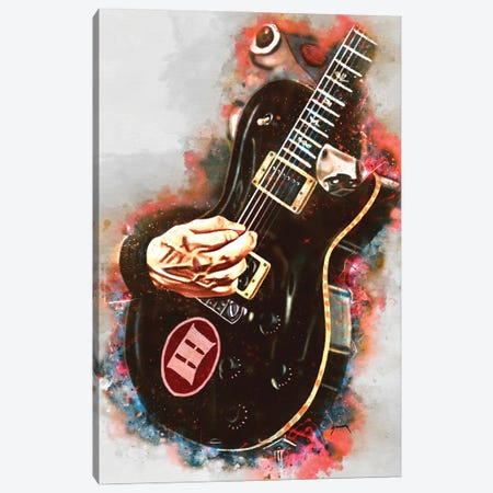 Mark Tremonti's Electric Guitar Canvas Print #PCP93} by Pop Cult Posters Canvas Artwork