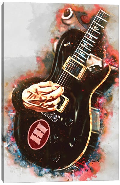 Mark Tremonti's Electric Guitar Canvas Art Print - Pop Cult Posters