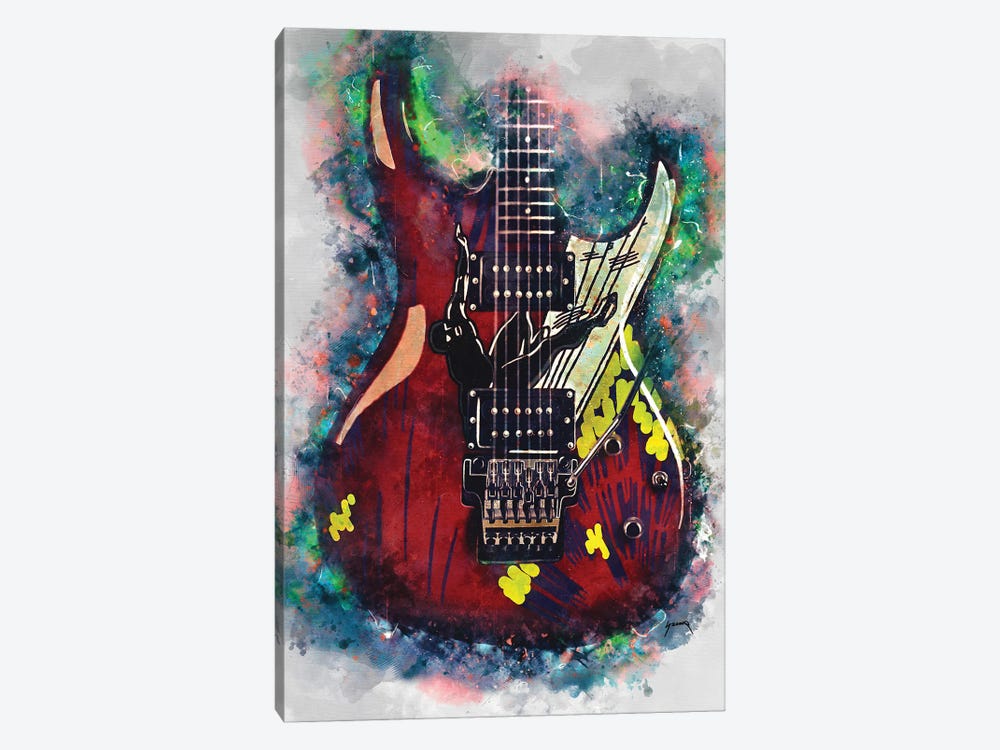Joe Satriani's Electric Guitar by Pop Cult Posters 1-piece Art Print