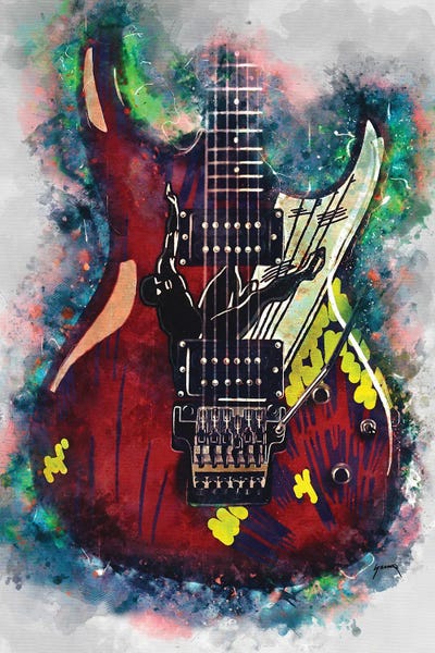 Guitars: Joe Satriani's Electric Guitar by Pop Cult Posters