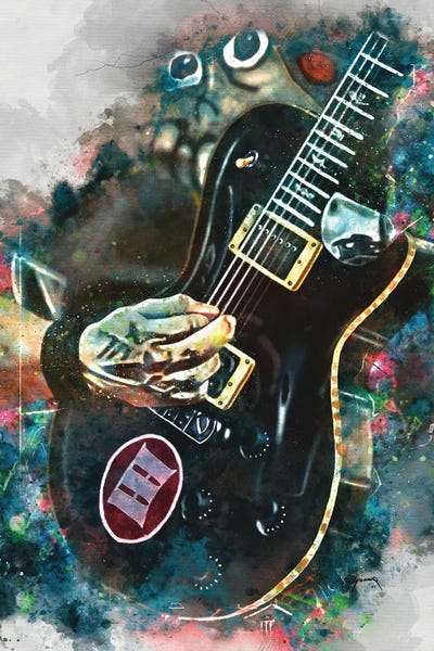 Mark Tremonti's Electric Guitar II by Pop Cult Posters art print