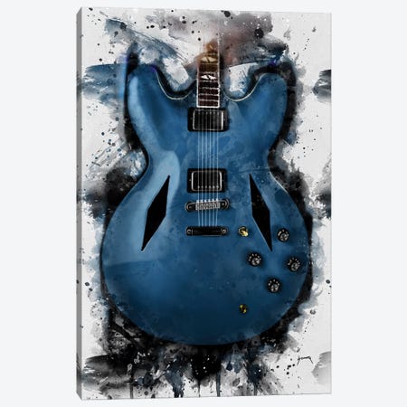 Dave Grohl's Electric Guitar Canvas Print #PCP9} by Pop Cult Posters Canvas Wall Art