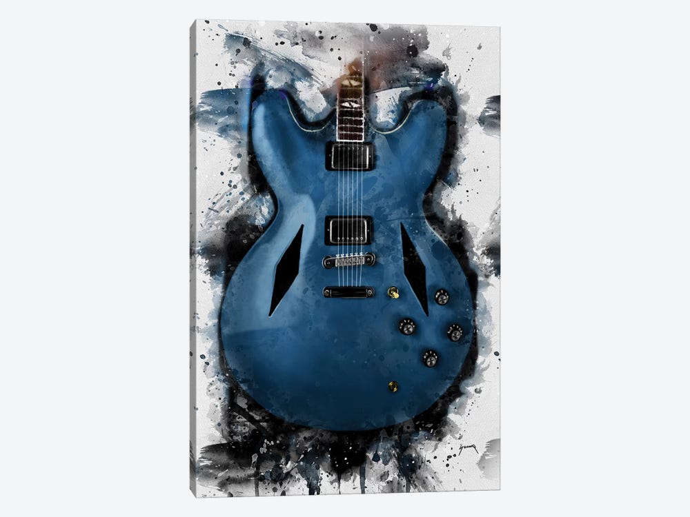 Dave Grohl's Electric Guitar by Pop Cult Posters 1-piece Canvas Art