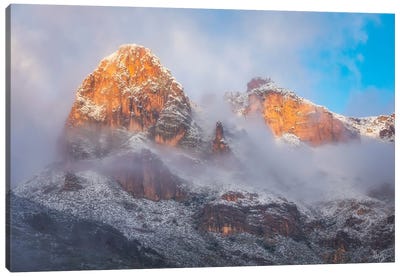 Superstition Winter In Color Canvas Art Print - Peter Coskun