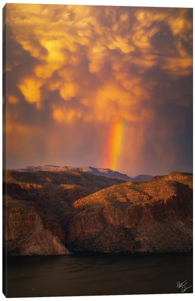 Canyon Lake Skies Canvas Art Print - Hyperreal Photography