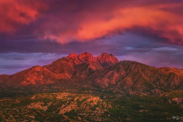 Mountain Sunrises & Sunsets: Fire Peaks by Peter Coskun