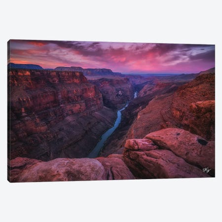 First Light Of The West Canvas Print #PCS50} by Peter Coskun Art Print