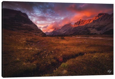 Going To The Sun Set Canvas Art Print - Peter Coskun