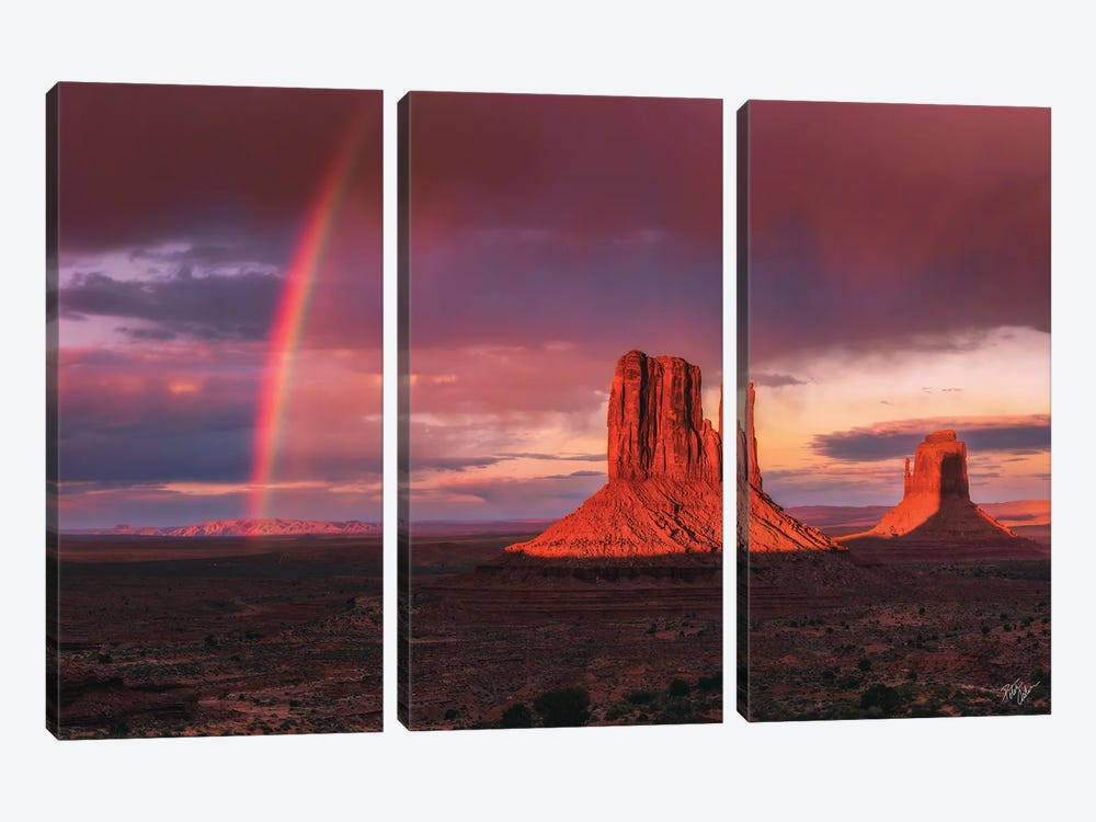 Monuments Bow by Peter Coskun 3-piece Canvas Art Print