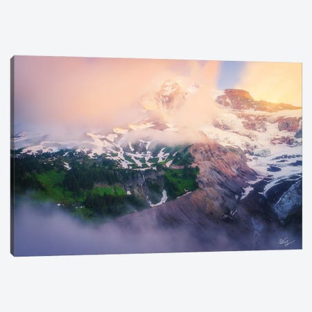 Mountain Tease Canvas Print #PCS76} by Peter Coskun Canvas Wall Art