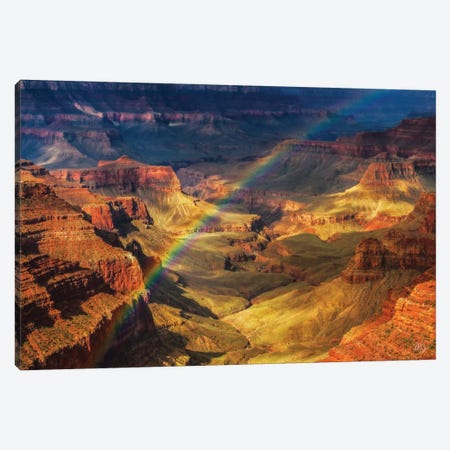 Royal Rainbow Canvas Print #PCS95} by Peter Coskun Canvas Wall Art