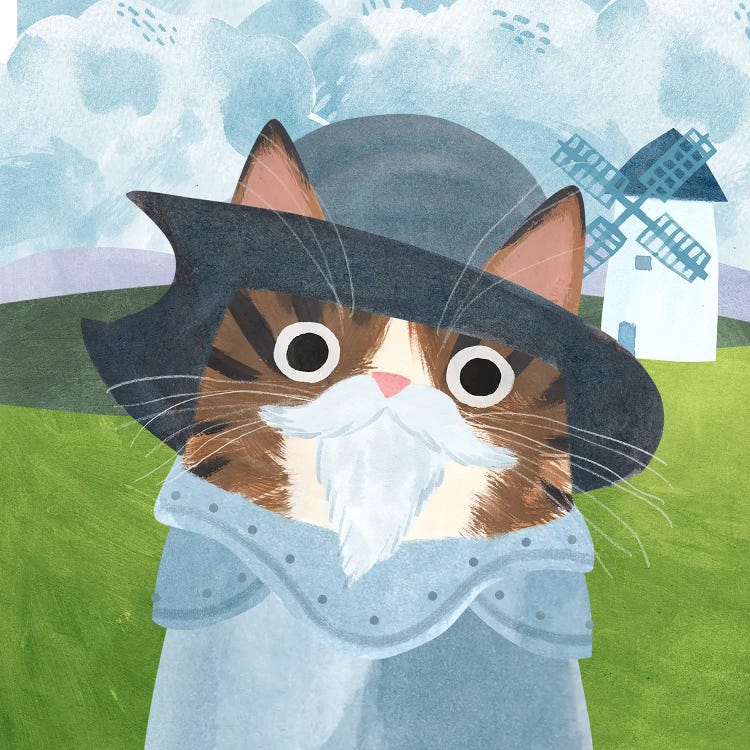Don Catxote by Planet Cat wall art