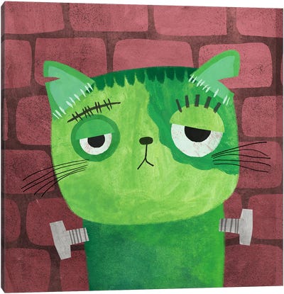 Furrankenstein Canvas Art Print - Planet Cat