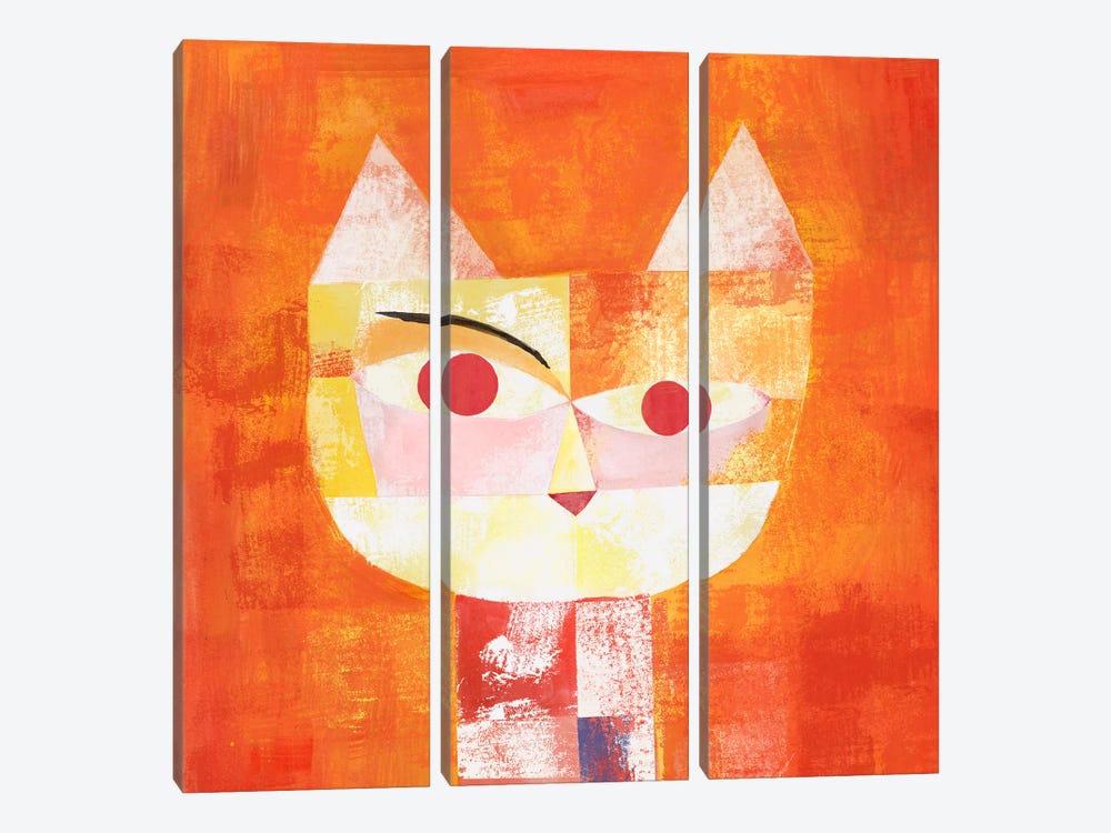 Klee by Planet Cat 3-piece Canvas Artwork