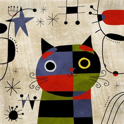 Meowro by Planet Cat canvas print