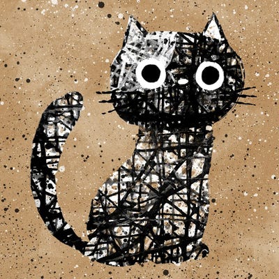 Pawlock by Planet Cat canvas print