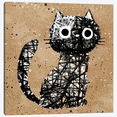Pawlock Canvas Print #PCT18} by Planet Cat Canvas Artwork