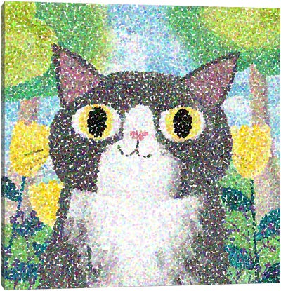 Seurcat Canvas Art Print - Planet Cat