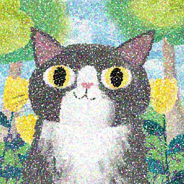 A Sunday Afternoon On The Island Of La Grand Jatte: Seurcat by Planet Cat