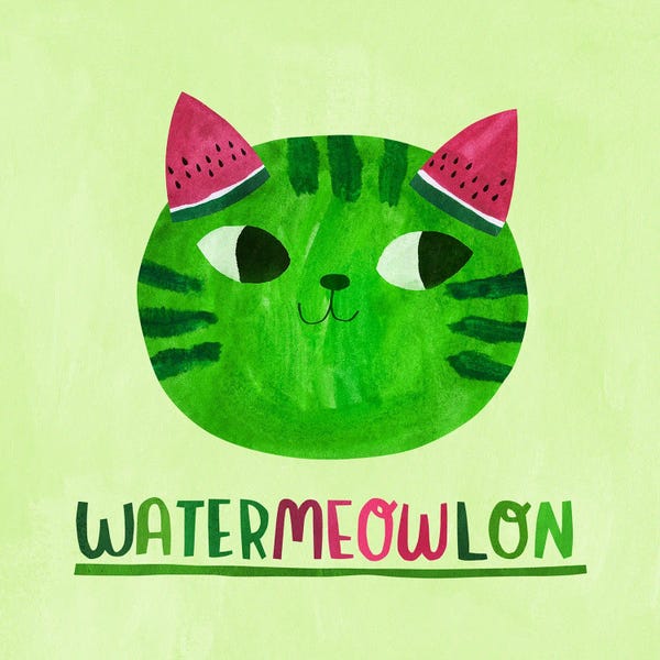 Melons: Watermeowlon by Planet Cat