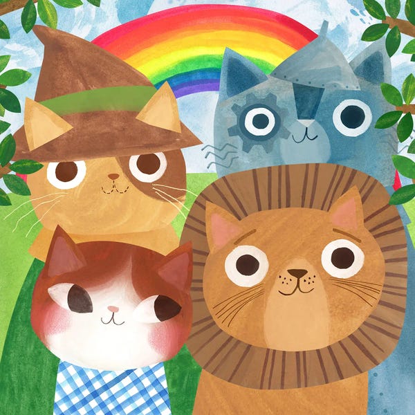 Kids TV & Movies Art: Wizard Of Pawz by Planet Cat