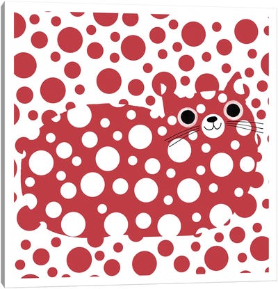 Catsama Canvas Art Print - Polka Dot Patterns