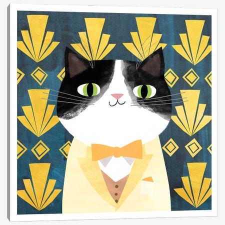 Catsby Canvas Print #PCT5} by Planet Cat Art Print