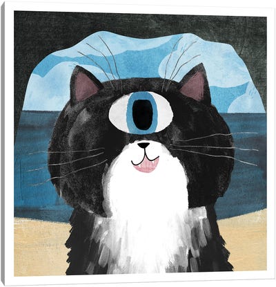 Clawdyssey Canvas Art Print - Planet Cat