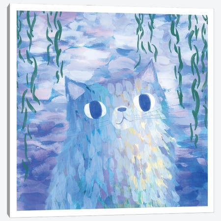 Clawed Monet Canvas Print #PCT7} by Planet Cat Canvas Art Print