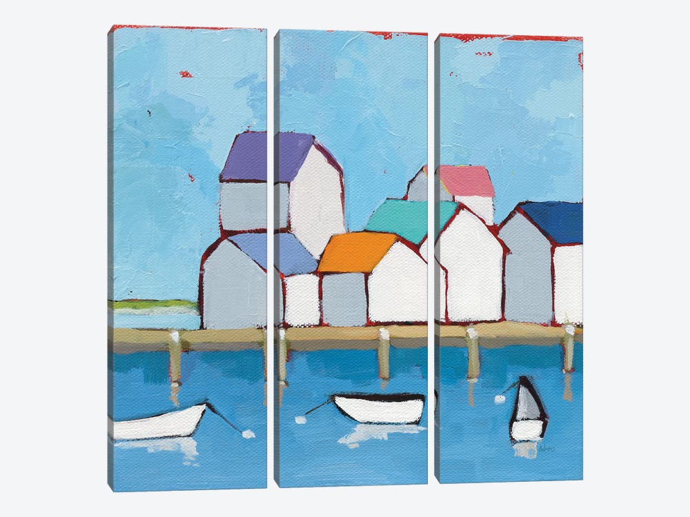 The Wharf by Phyllis Adams 3-piece Canvas Artwork