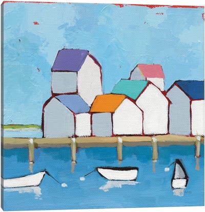 The Wharf Canvas Art Print - Phyllis Adams